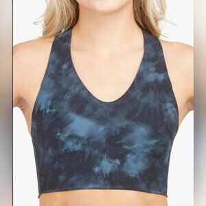 Spanx Sports Bra Printed Longline Size 1X in Storm Tie Dye Core Sports Bra